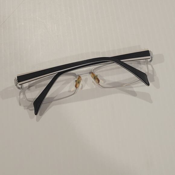 MIKLI MIKLI ML0943 0041 Eyeglasses Frame 54-17-135 Black White - Picture 7 of 13
